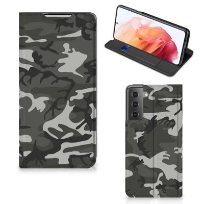 Samsung Galaxy S21 | Hoesje met Magneet | Army Light