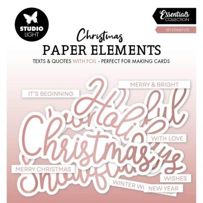 Studio Light • essentials paper elements rosegold sentiments
