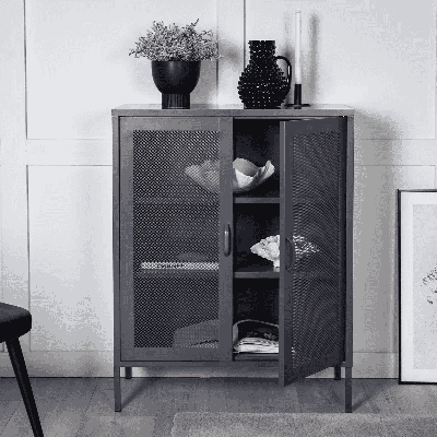 Nohr Opbergkast 'Carmilla' 101 x 80cm, kleur Grijs