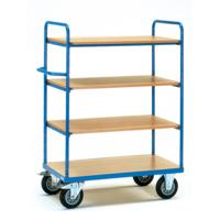 Fetra Hauptartikel 8202 Etagewagen Universeel Staal Poedercoating Laadvermogen (max.): 500 kg Stralend blauw (RAL 5007) - thumbnail