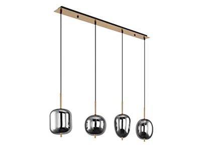 Globo Gouden hanglampBlacky I 4-lichts - 15345-4MM