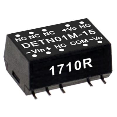 MEAN WELL DETN01M-15 DC/DC-convertermodule 34 mA 1 W Aantal uitgangen: 2 x Inhoud 1 stuk(s) MEAN WELL DETN01M-15 DC/DC-convertermodule 34 mA 1 W Aantal uitgangen: 2 x Inhoud 1 stuk(s)