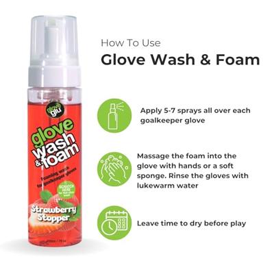 Gloveglu Glove Wash & Foam Strawberry Stopper Spray 200ML Gloveglu Glove Wash & Foam Strawberry Stopper Spray 200ML