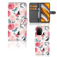 Poco F3 | Xiaomi Mi 11i Hoesje Butterfly Roses - thumbnail