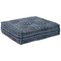 VidaXL Modulair bank indigo print 70 x 70 x 56 cm stof - thumbnail