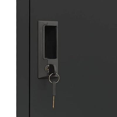 Lockerkast 38x40x180 cm staal antracietkleurig