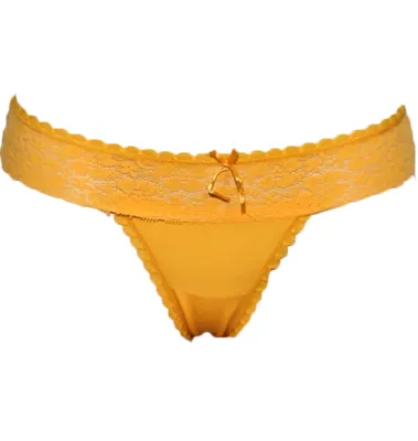 J&C dames string Kant 1605 - Kanten microfiber dames string