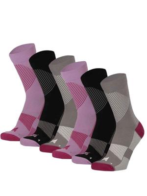 Xtreme Compressiesokken Quarter 6-pack Multi Purple-35/38