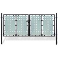 Poort enkel 300x175 cm zwart - thumbnail