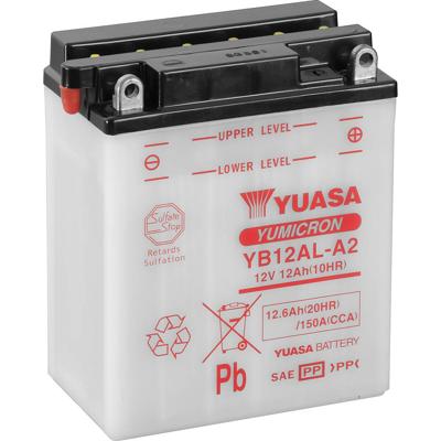 Yuasa YB12AL-A2 Motorfietsaccu 12 V 12.6 Ah Pooltype: Schroefklem type 8 Yuasa YB12AL-A2 Motorfietsaccu 12 V 12.6 Ah Pooltype: Schroefklem type 8