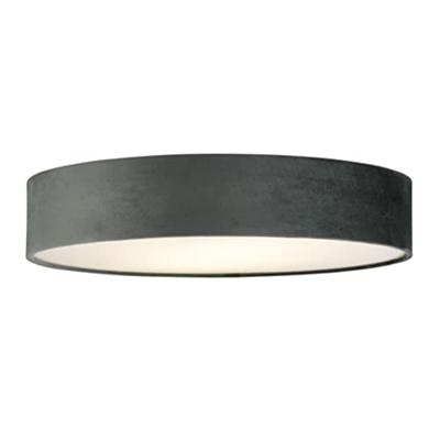 Searchlight PlafondlampDrum Pleat 50cm velvet antraciet - 23298-3GY