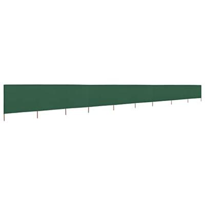 VidaXL Windscherm 9-panelen 1200x120 cm stof groen VidaXL Windscherm 9-panelen 1200x120 cm stof groen