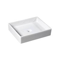 Wastafel Opbouw Sapho Purity Rechthoekig 50x42x11.5 cm Keramiek Wit - thumbnail