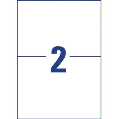 Avery-Zweckform L7916-10 Folie-etiketten 210 x 148 mm Polyethyleen folie Wit 20 stuk(s) Permanent hechtend Laser (kleur), Laser (zwart/wit), Kopiëren (kleur),
