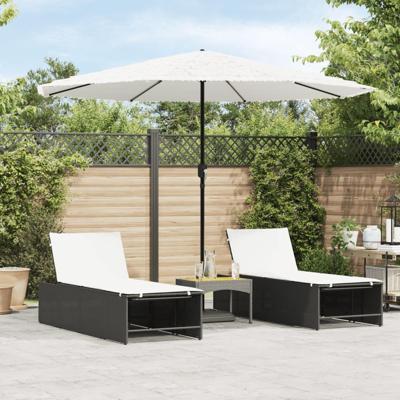 Parasol met stalen paal 324x324x247 cm wit Parasol met stalen paal 324x324x247 cm wit