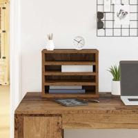 VidaXL Bureau organizer oudhout 36 x 26 x 29,5 cm bewerkt hout - thumbnail