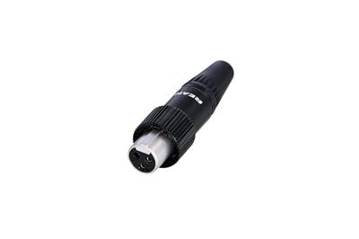 Rean AV RT3FCT-B Miniatuur-XLR-connector Bus, recht Aantal polen: 3 Zwart 1 stuk(s)