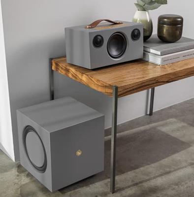 Audio Pro Addon C-SUB actieve basreflex subwoofer (200 Watt, multiroom, WLAN) grijs