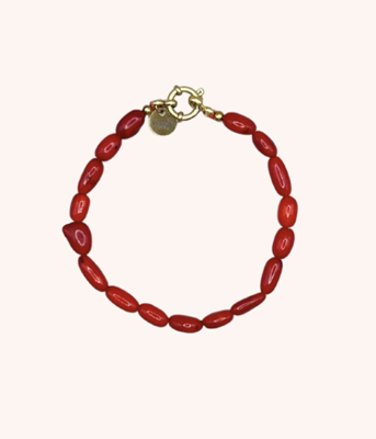 Bonnie Studios Tommy bold armband rood