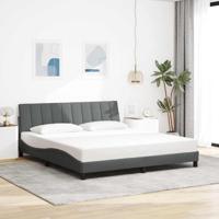 Bedframe zonder matras "Hanko" 120x200 cm stof donkergrijs - thumbnail
