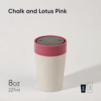 Circular&Co. Koffiebeker - circular cup - grijs/roze - 227 ml - thumbnail