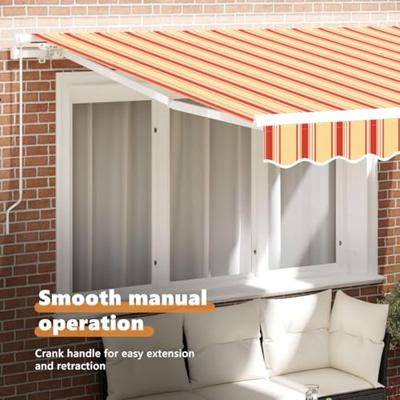 VidaXL Markies geel en oranje 350 x 250 x 165 cm polyester