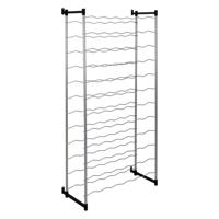 Metaltex bardolino flessenrek voor 72 flessen 59x26x124 cm zilver/zwart - thumbnail