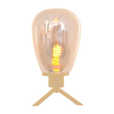 Steinhauer TafellampReflexion Ø 15cm - met amber glas - 2682ME