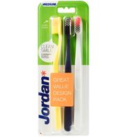 Jordan Tandenborstel Clean Smile Medium - 3 Stuks - thumbnail