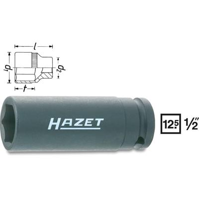 HAZET Krachtdopsleutel 900SLG-15 · 1/2 inch (12,5 mm) vierkant hol · Buiten-zeskant-tractieprofiel · SW 15 mm