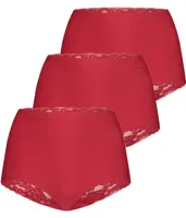 Ten Cate 3-pack secrets kanten high waist slip - 31758 - Voordeelverpakking - Aanbieding - thumbnail