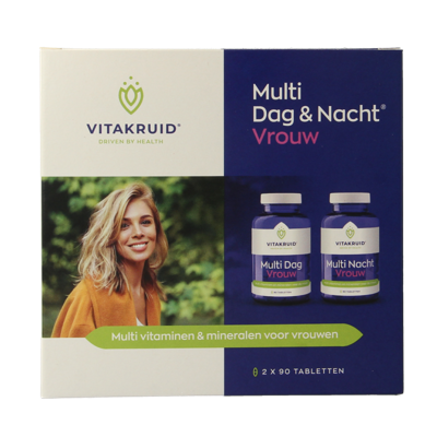 Vitakruid Multi Dag & Nacht Vrouw 100% Vegan 2 x 90