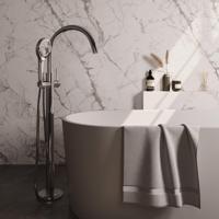 Vrijstaande Badkraan Brauer Chrome Met Handdouche Rond Chroom Brauer - thumbnail