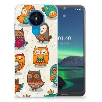 Nokia 1.4 | TPU Hoesje | Vrolijke Uilen Nokia 1.4 | TPU Hoesje | Vrolijke Uilen