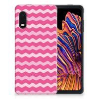 Samsung Xcover Pro | TPU bumper | Waves Pink - thumbnail