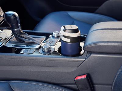 Leifheit 03247 reisdrinkbeker 350 ml Zwart, Blauw Roestvrijstaal