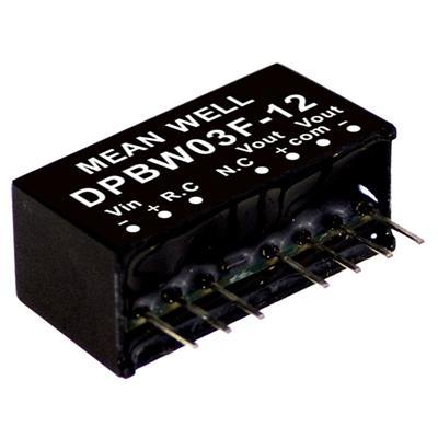 MEAN WELL DPBW03G-15 DC/DC-convertermodule 100 mA 3 W Aantal uitgangen: 2 x Inhoud 1 stuk(s) MEAN WELL DPBW03G-15 DC/DC-convertermodule 100 mA 3 W Aantal uitgangen: 2 x Inhoud 1 stuk(s)