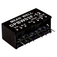MEAN WELL DPBW03G-15 DC/DC-convertermodule 100 mA 3 W Aantal uitgangen: 2 x Inhoud 1 stuk(s) - thumbnail