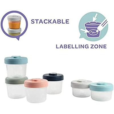 BEABA Set 1ste leeftijd 6 porties clip - (2x90ml + 4x150ml)