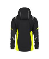 DASSY softshell kalama women polyester nachtblauw/fluogeel xs - thumbnail