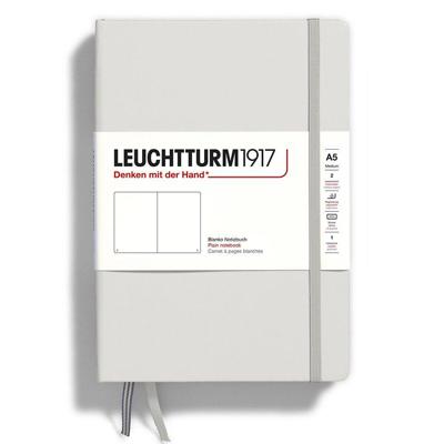 Leuchtturm Light Grey, Medium (A5), 251 p., plain