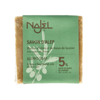 Najel Aleppo Aleppo olijf zeep 5% laurier 190 Gram - thumbnail