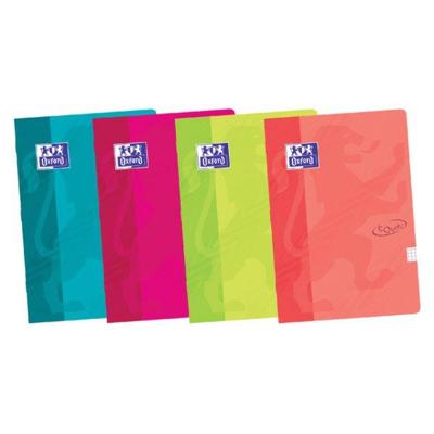 Oxford 400107506 Touch notitieboek 10 stuks 4 kleuren A4 geruit 10 mm 144 pagina's 90 g flexibele kartonnen deksel