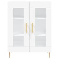Dressoir 69,5x34x90 cm bewerkt hout wit - thumbnail