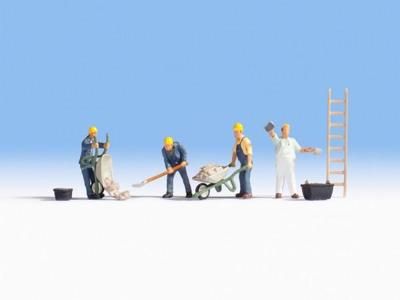 NOCH 45055 TT Set figuren, metselaars figuren
