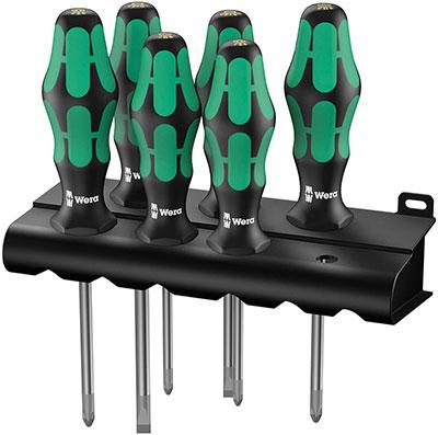 Wera 335/350/367/7 Schroevendraaiserset Kraftform Plus Lasertip + houder, 7 -delig - 1 stuk(s) - 05320540001 Wera 335/350/367/7 Schroevendraaiserset Kraftform Plus Lasertip + houder, 7 -delig - 1 stuk(s) - 05320540001