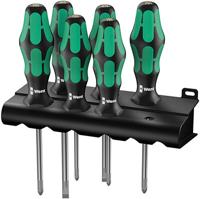 Wera 335/350/367/7 Schroevendraaiserset Kraftform Plus Lasertip + houder, 7 -delig - 1 stuk(s) - 05320540001 - thumbnail