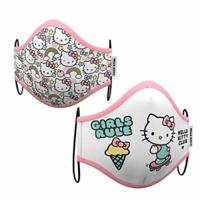 Hygiënisch en herbruikbaar gezichtsmasker gemaakt van stof Hello Kitty Premium 10-12 Jaar - thumbnail