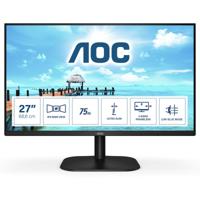 AOC 27B2H - 27 inch FHD-monitor (1920x1080, 75 Hz, VGA, HDMI) zwart - thumbnail