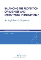Balancing the protection of business and employment in insolvency - Jennifer L.L. Gant - eBook (9789462747081) - thumbnail